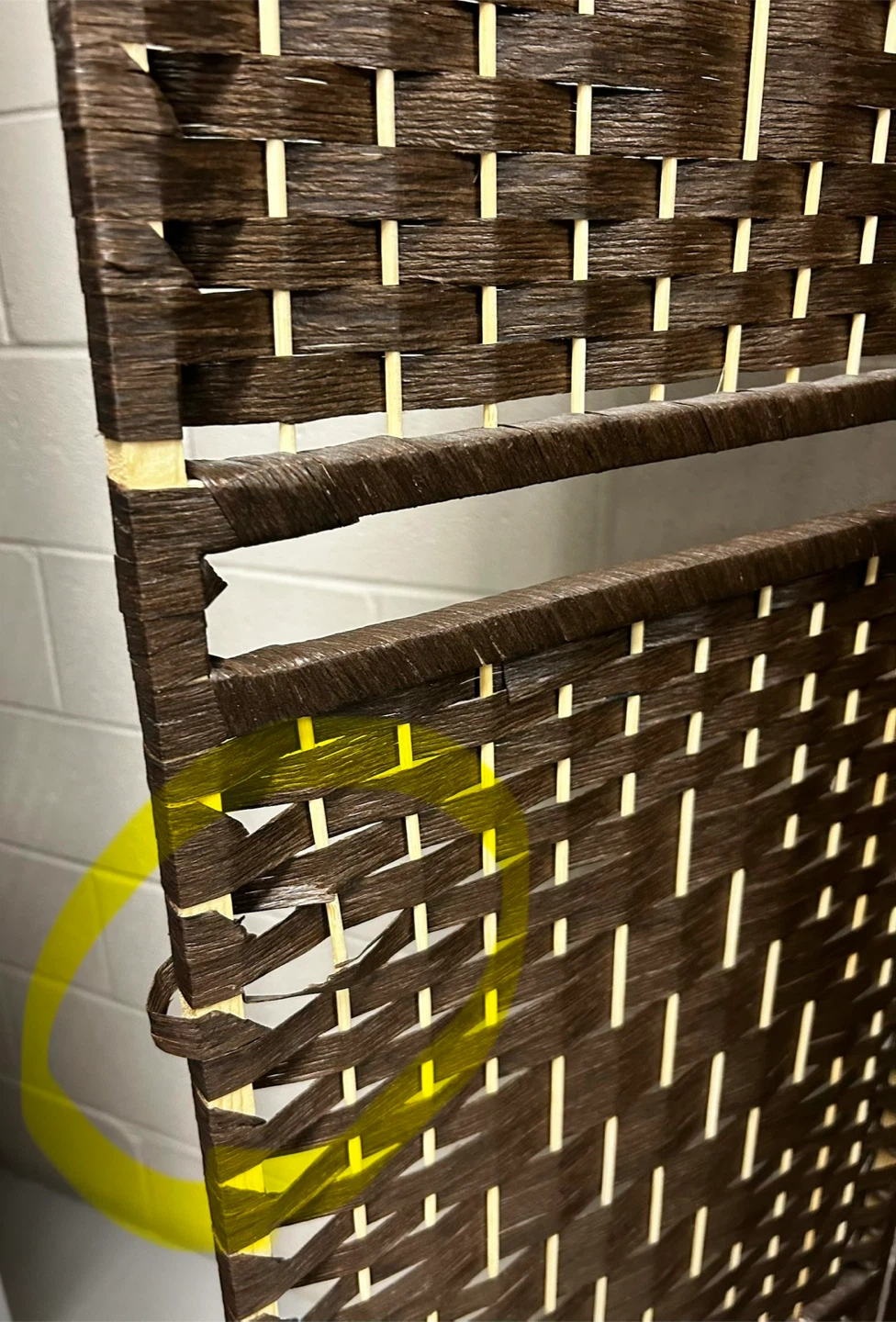 Dark Brown Woven Room Divider - photo 4