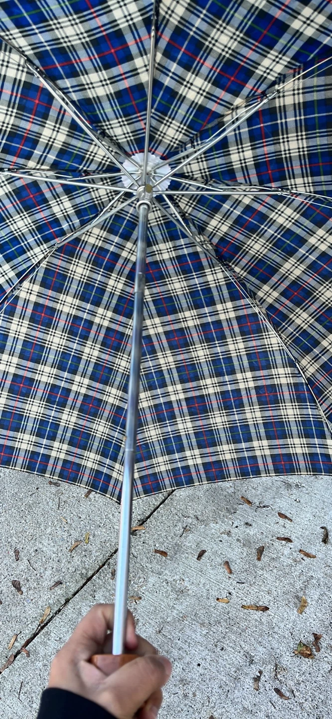 Plaid Pattern Folding Umbrella - photo 5