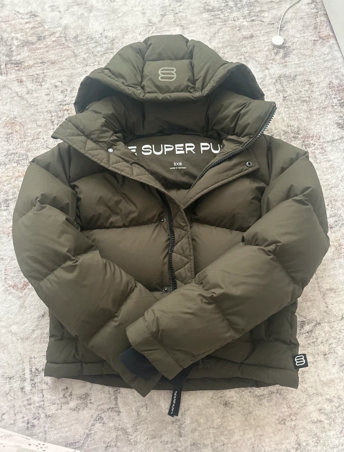 Aritzia Super Puff Jacket - Olive - photo 4