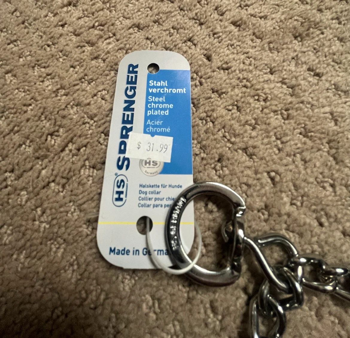 HS Sprenger Chrome Plated Prong Dog Collar - photo 2