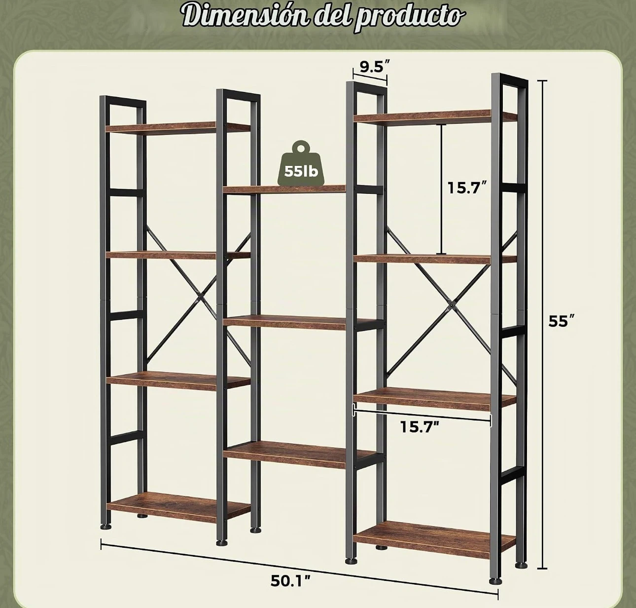 Estanteria 4 niveles.