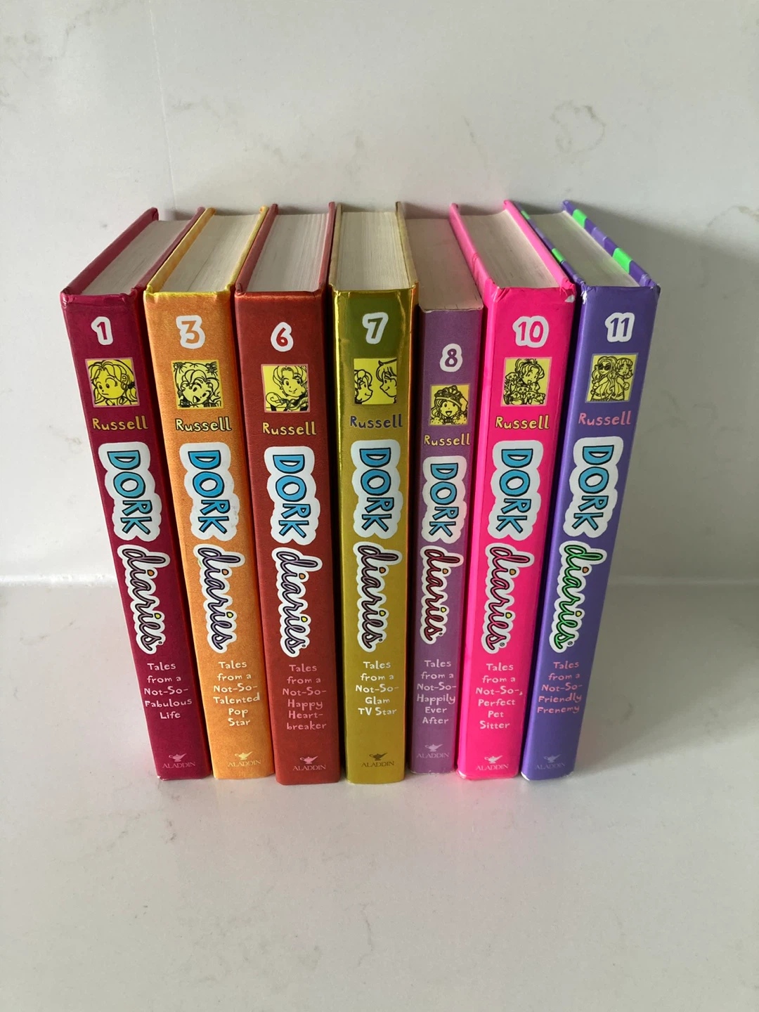 Dork Diaries Books 1, 3, 6, 7, 8, 10, 11
