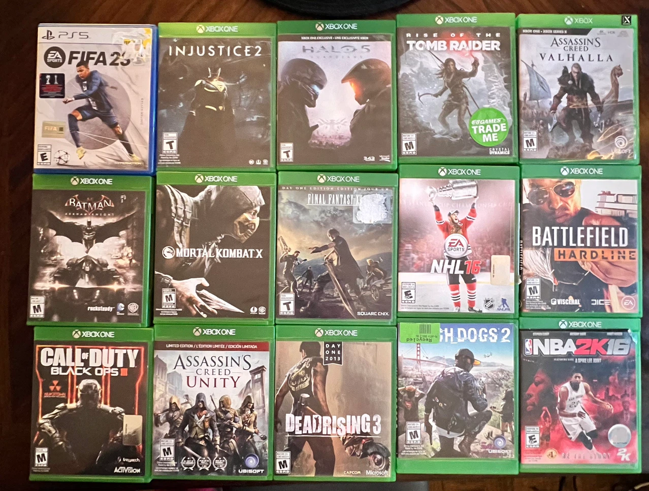 Assorted Xbox One and PS5 Video Games