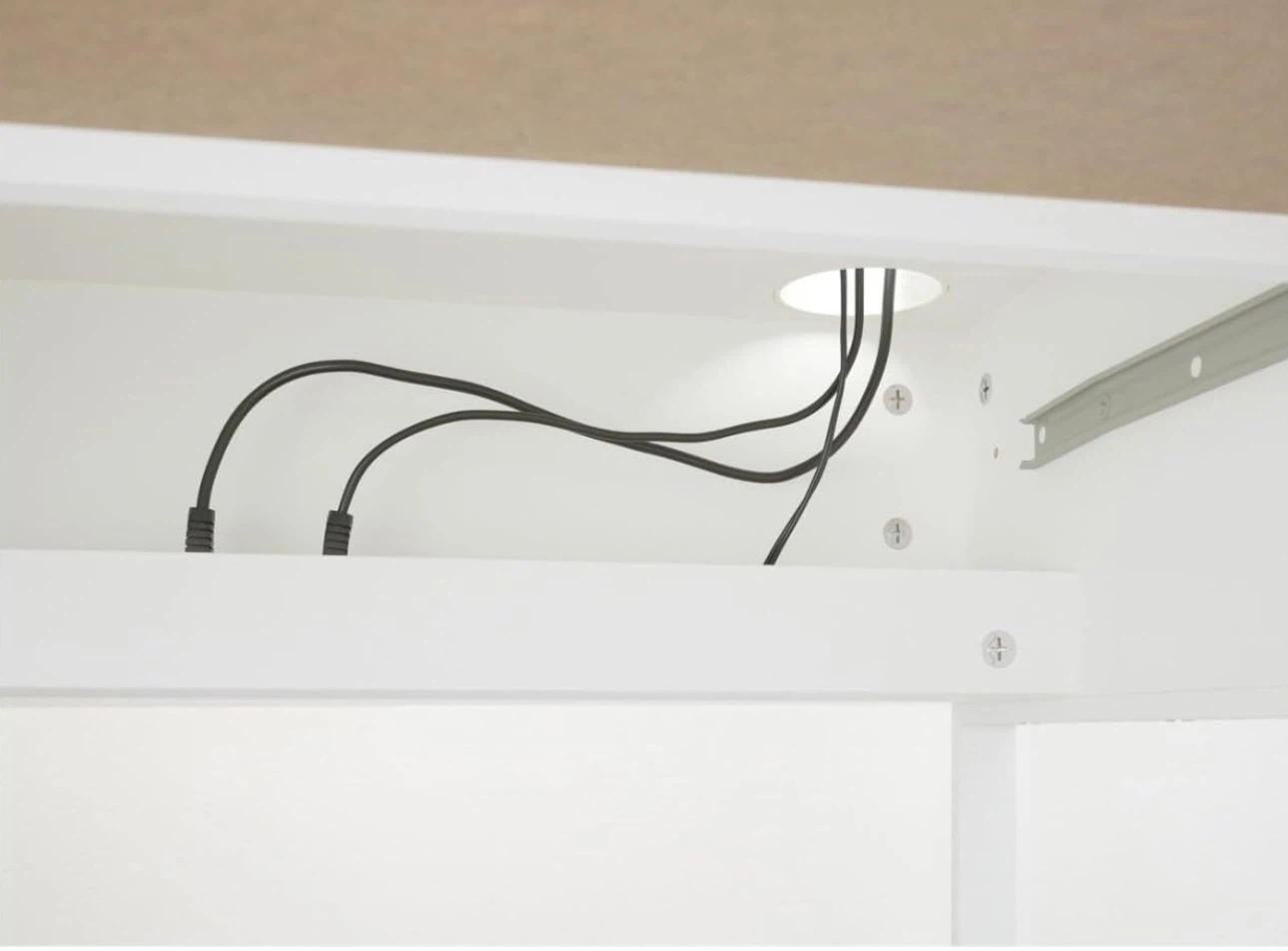 Escritorio rectangular (28.7 x 19.7 in), color blanco. Desk - photo 2