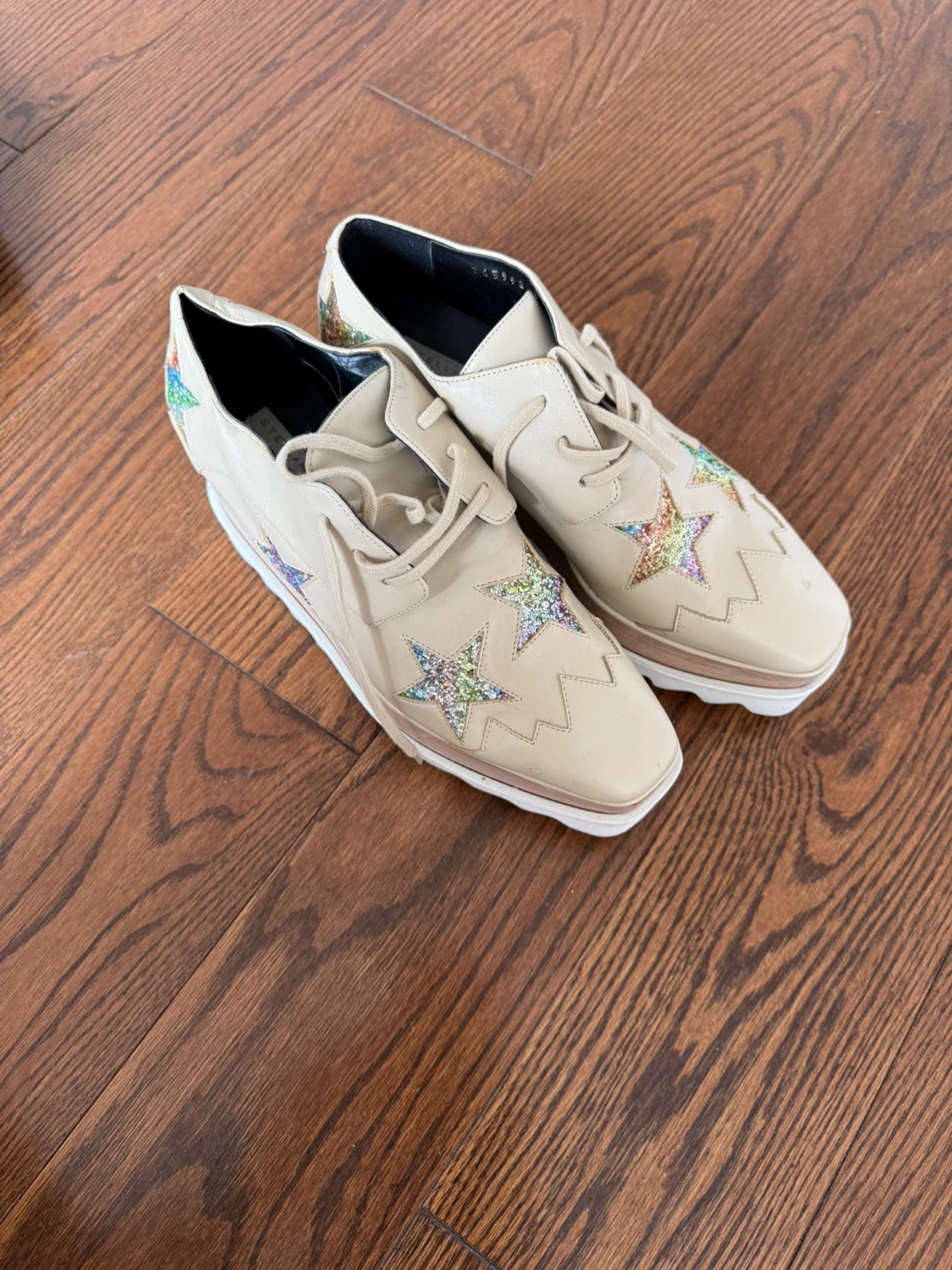 Stella McCartney Star Platform Lace-Up Shoes