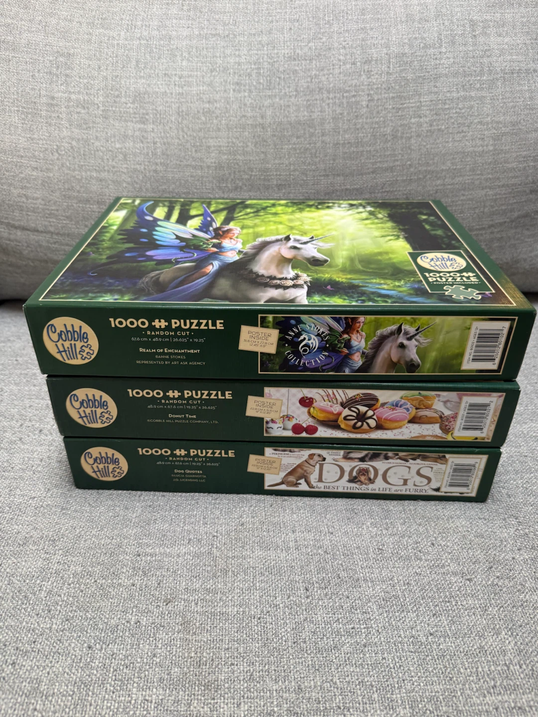 3 Cobble Hill 1000-Piece Puzzles