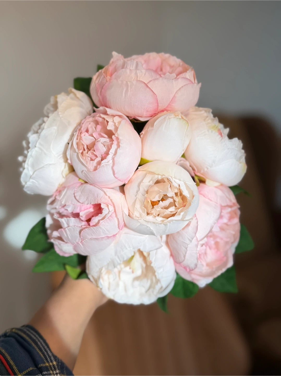 Artificial Pink Peony Bouquet