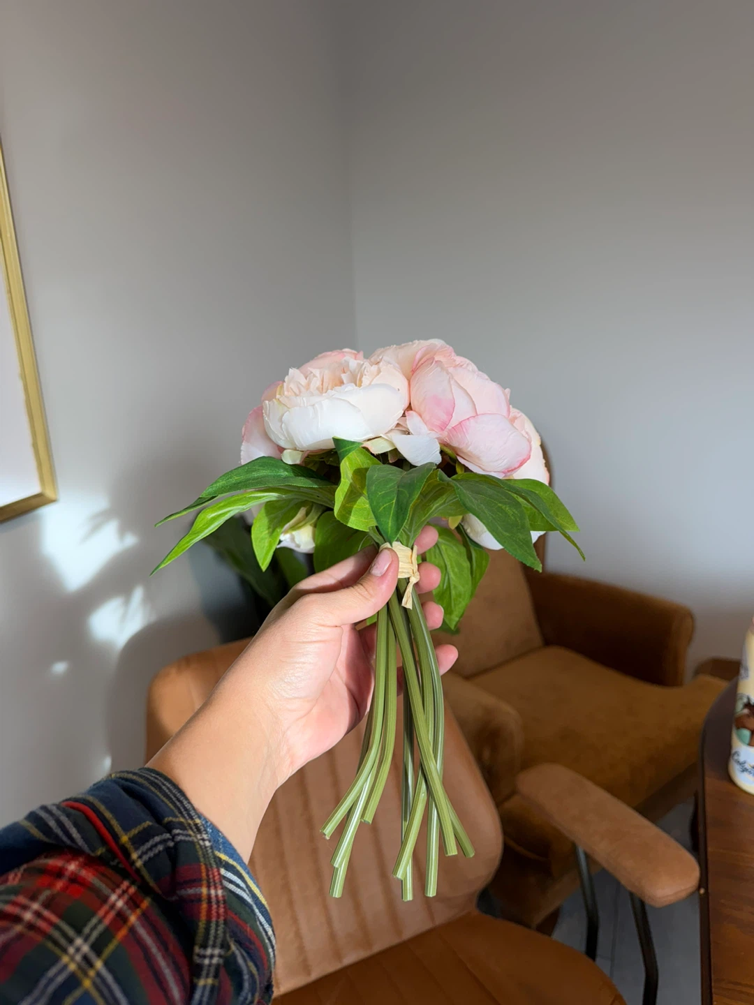 Artificial Pink Peony Bouquet - photo 2