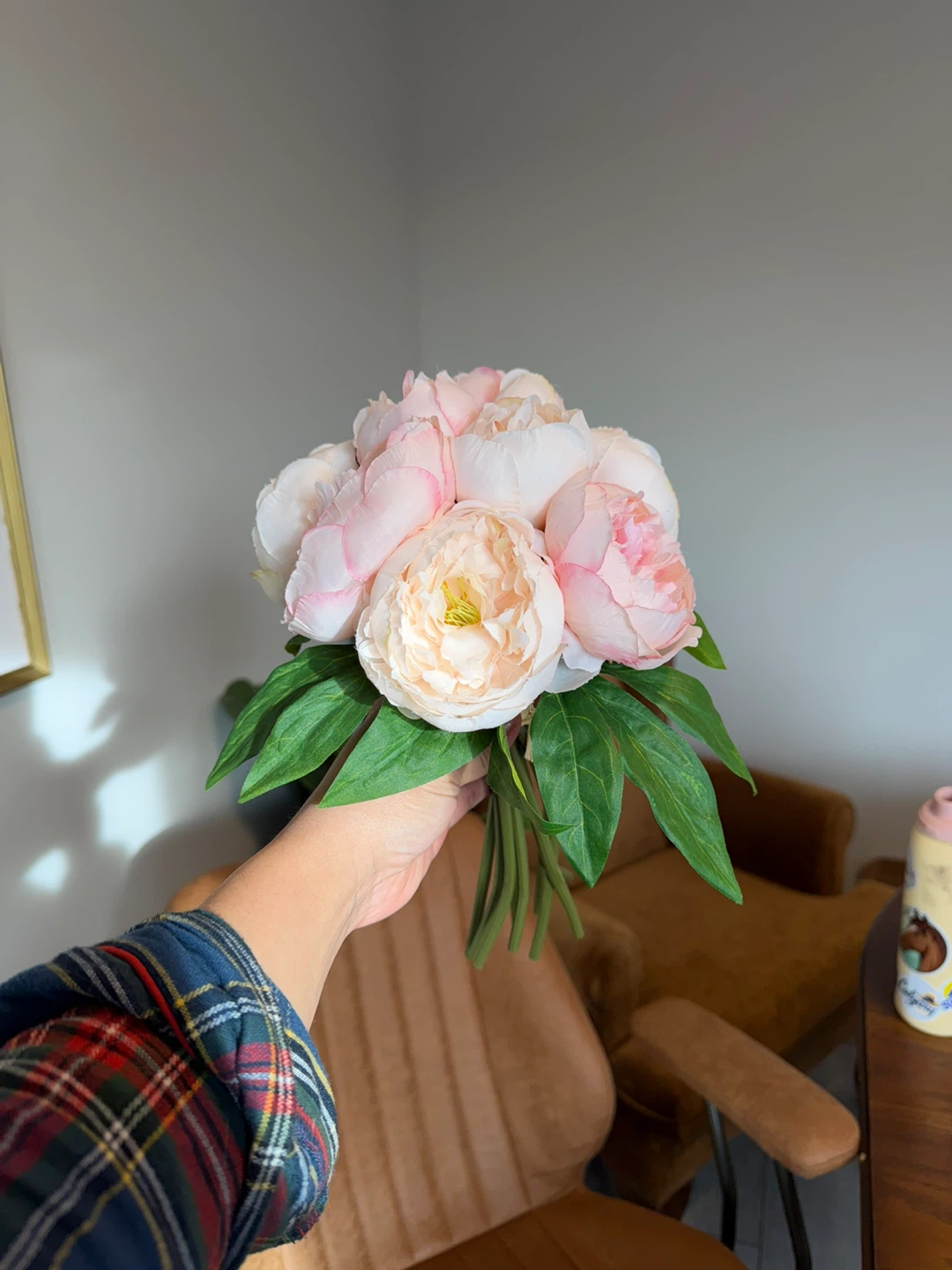 Artificial Pink Peony Bouquet - photo 3