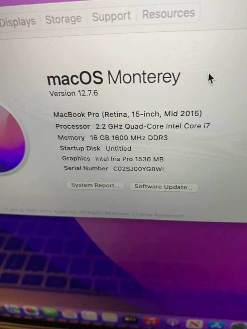 MacBook Pro Retina 15-inch Mid 2015