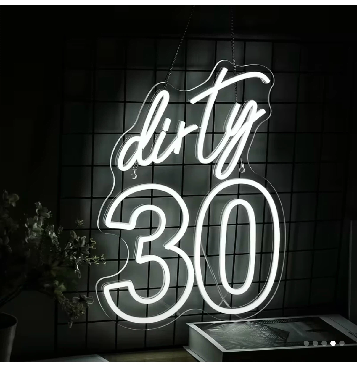 Dirty 30 LED Neon Sign - photo 3