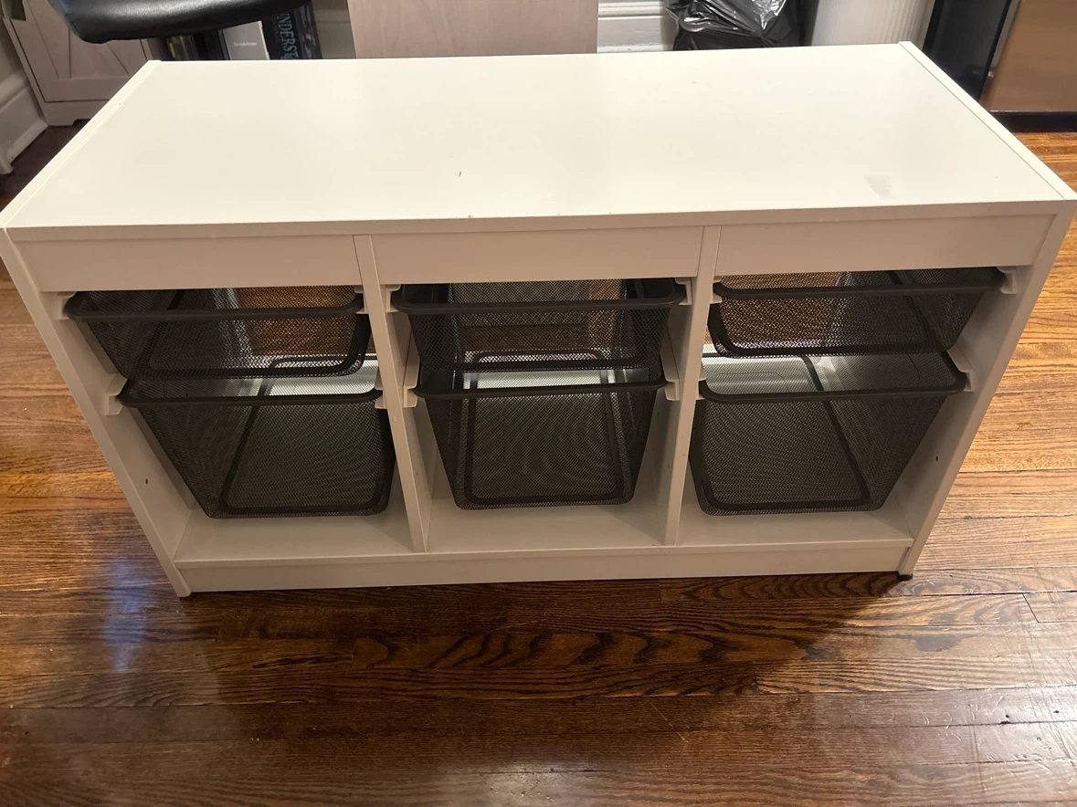 IKEA TROFAST storage unit with bins - photo 2