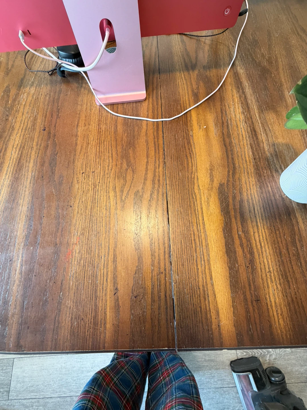 Vintage oval Oak Wooden Dining Table - photo 3