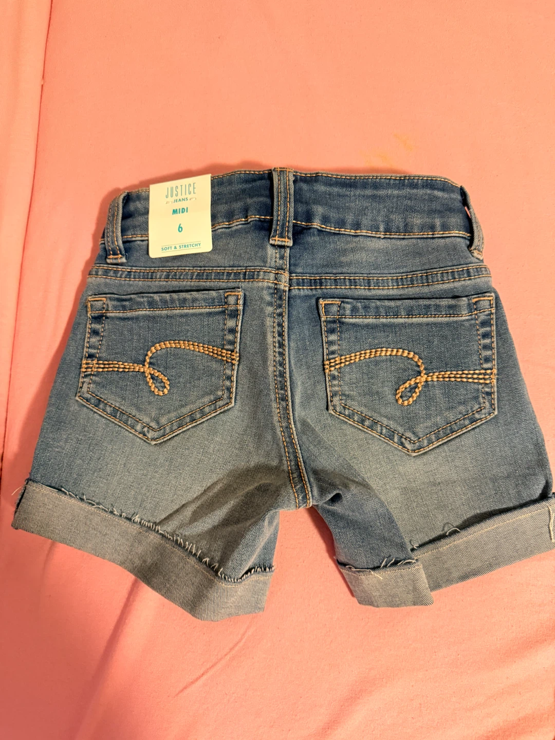 Justice Jeans Denim Shorts Size 6 - photo 2