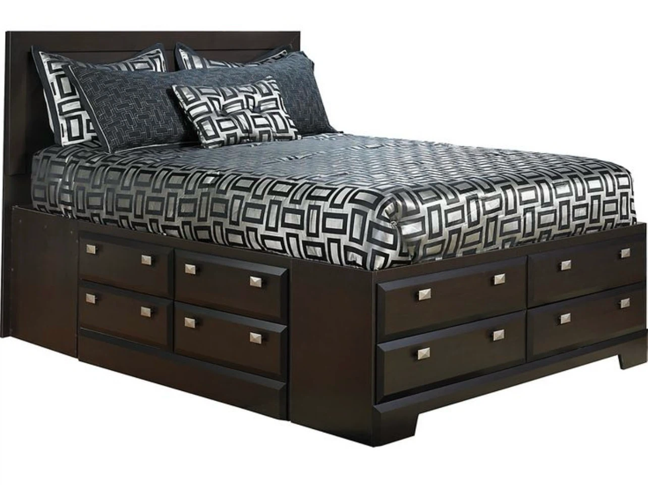 Queen Size Captains Storage Bedframe *Can Deliver*