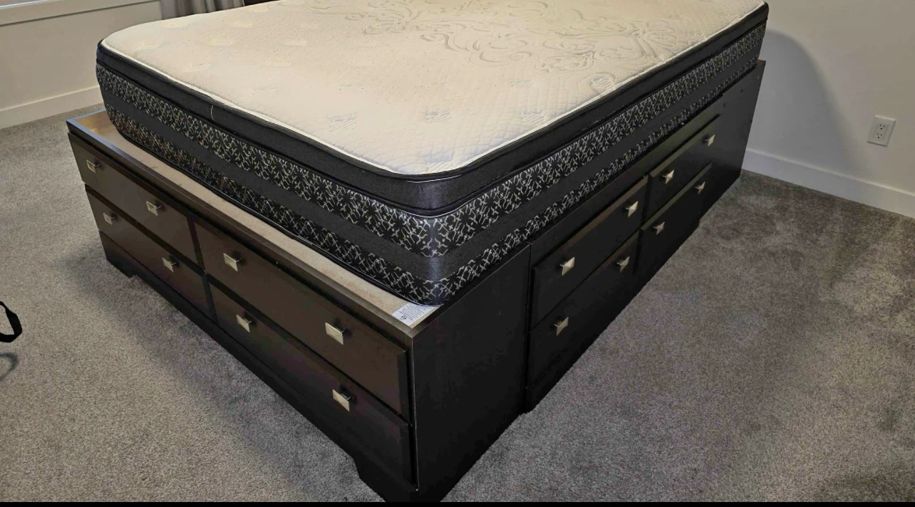 Queen Size Captains Storage Bedframe *Can Deliver* - photo 2