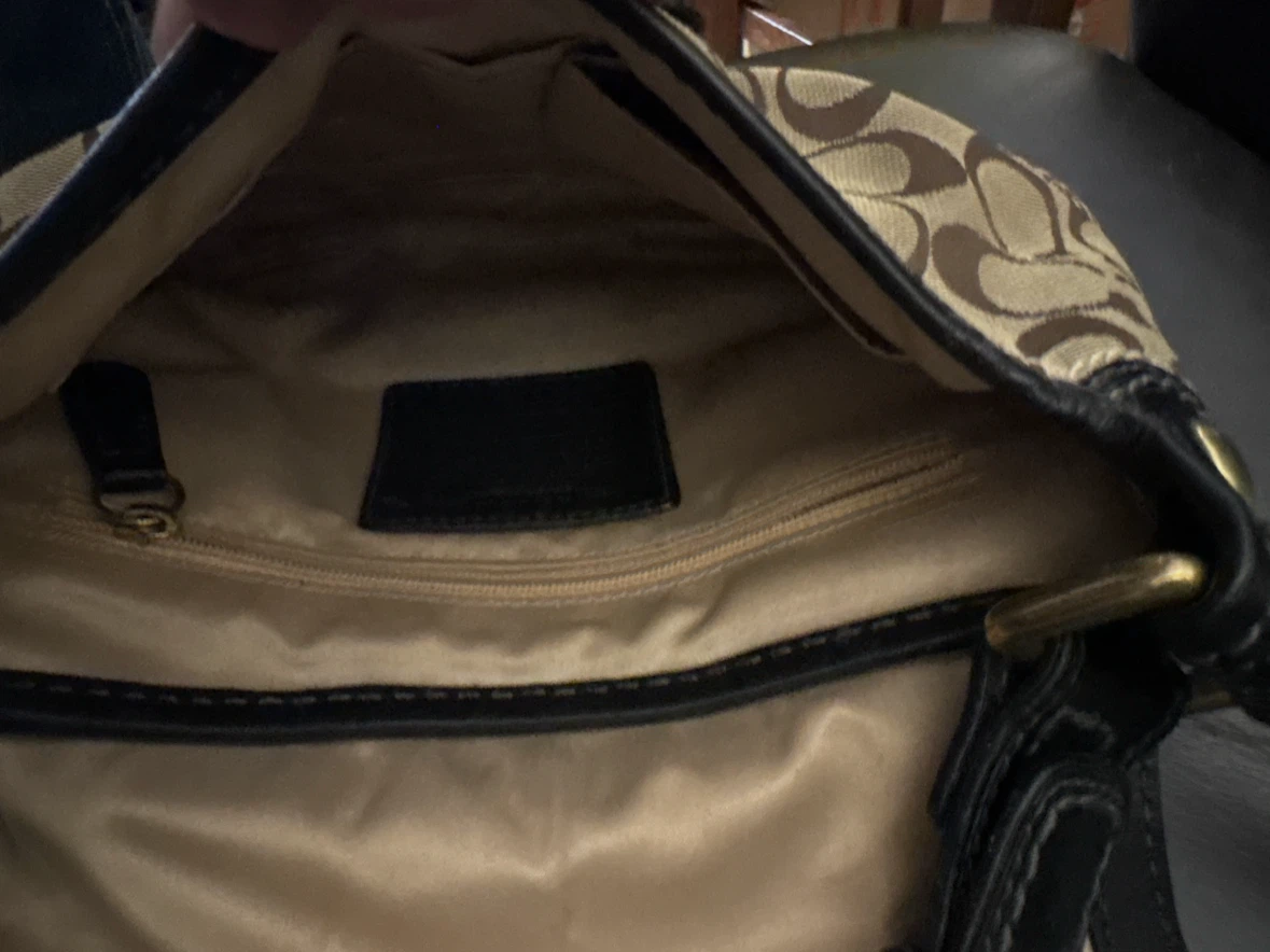 Coach Signature Canvas and Leather Handbag - photo 3