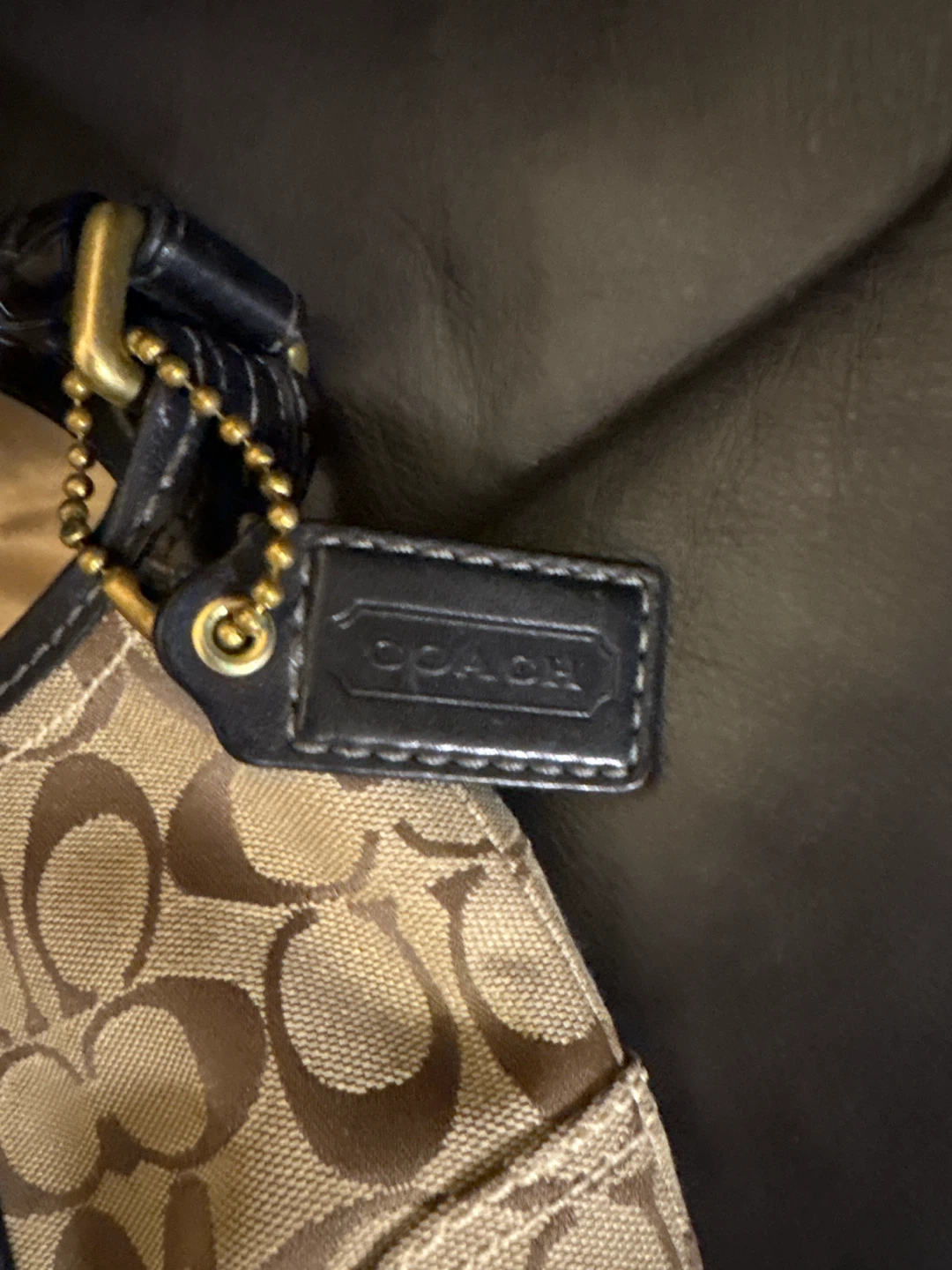 Coach Signature Canvas and Leather Handbag - photo 4