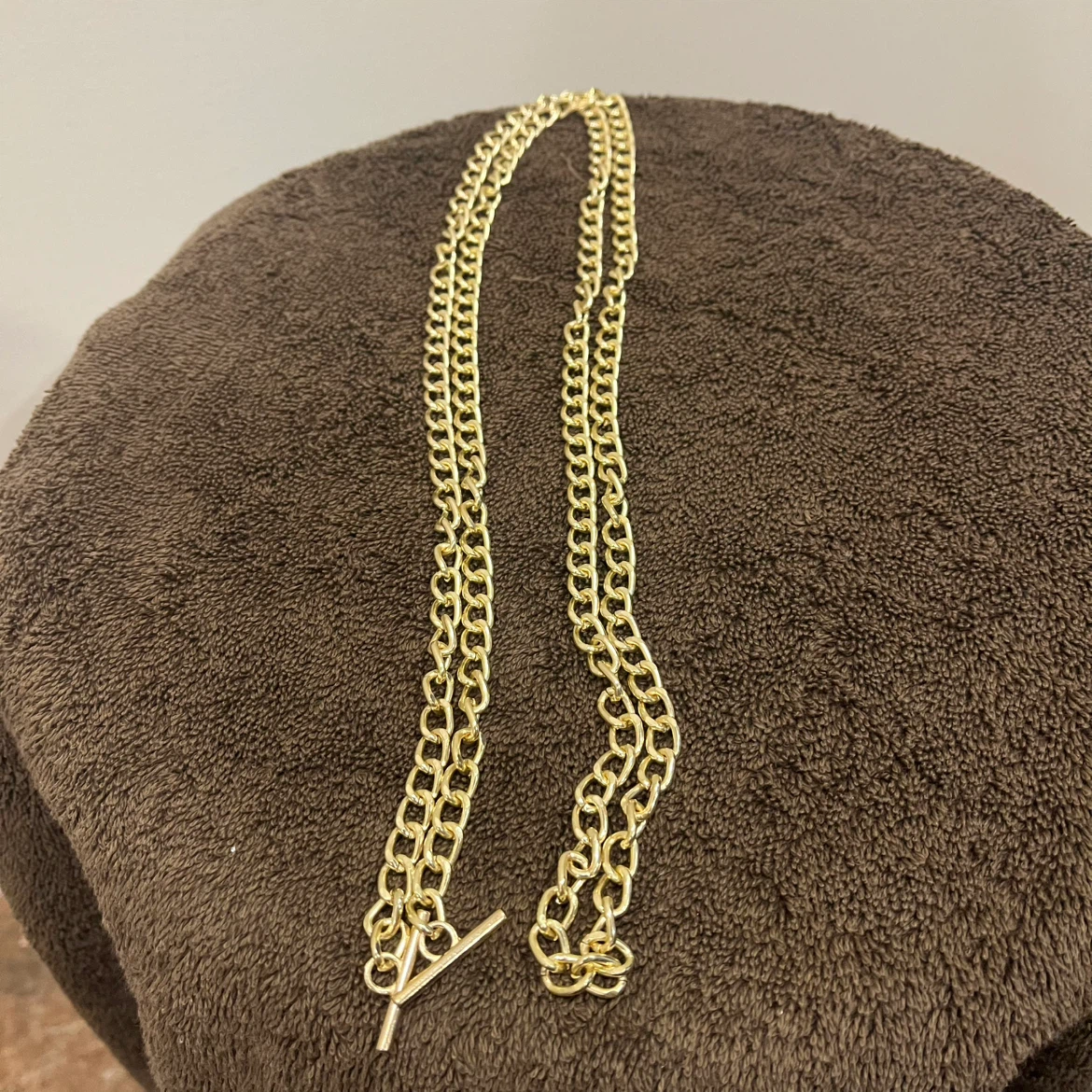 Gold Tone Toggle Chain for handbags or for hanging - photo 2