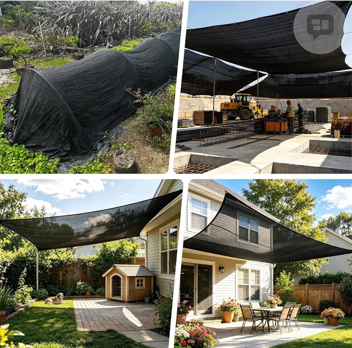 Black Outdoor Shade Cloth - photo 3