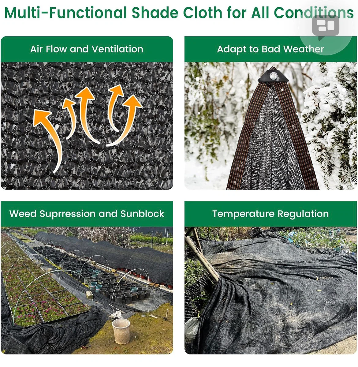 Black Outdoor Shade Cloth - photo 5