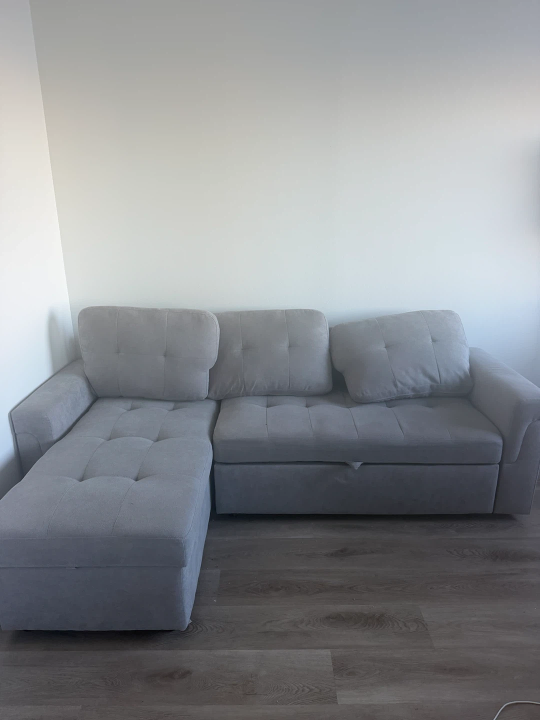 L-Shaped couch bed