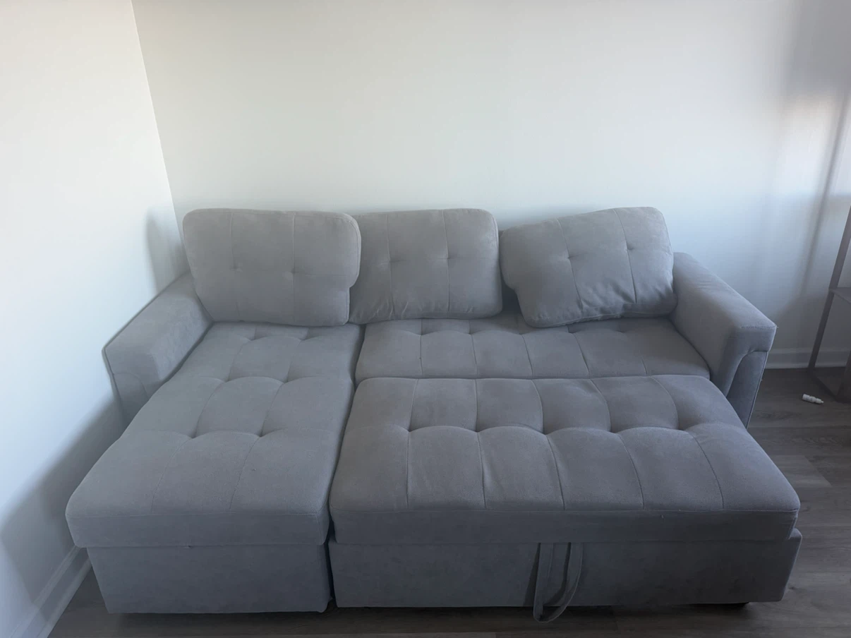 L-Shaped couch bed - photo 2