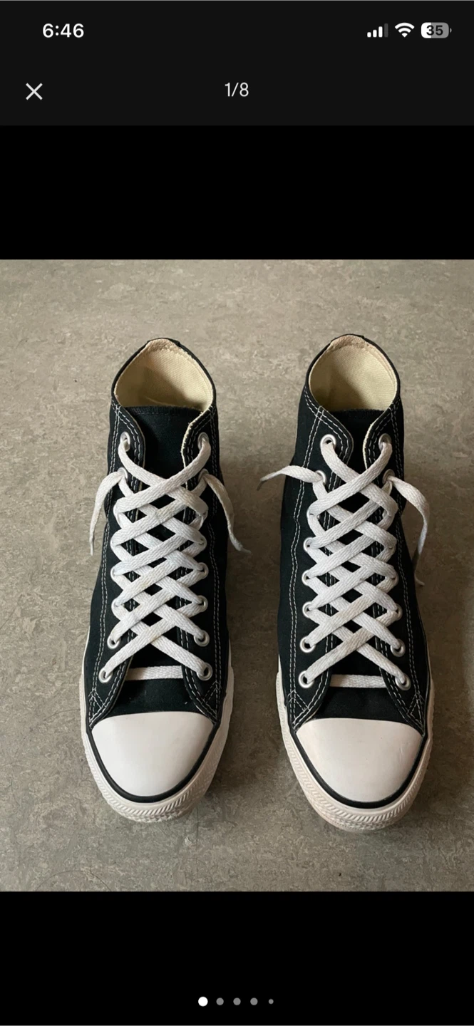 CONVERSE High Top Black - Men’s 9/Women 11