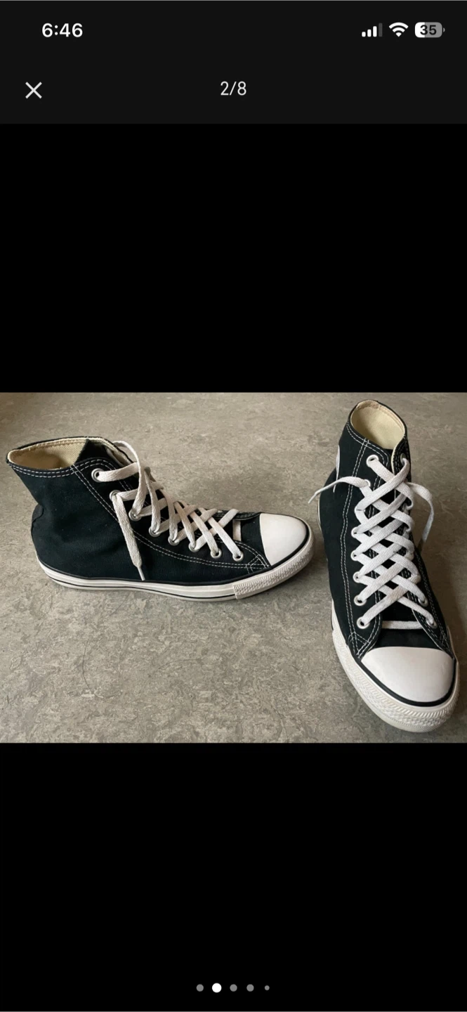 CONVERSE High Top Black - Men’s 9/Women 11 - photo 2