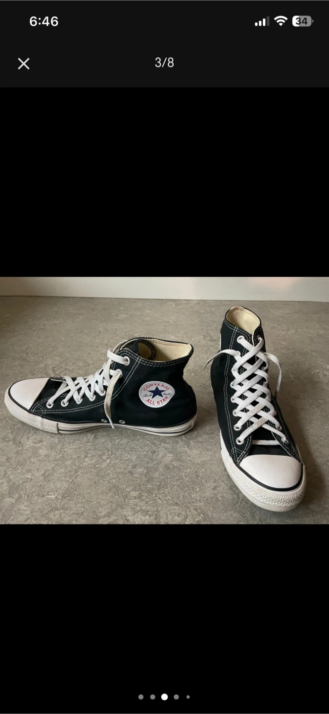 CONVERSE High Top Black - Men’s 9/Women 11 - photo 3