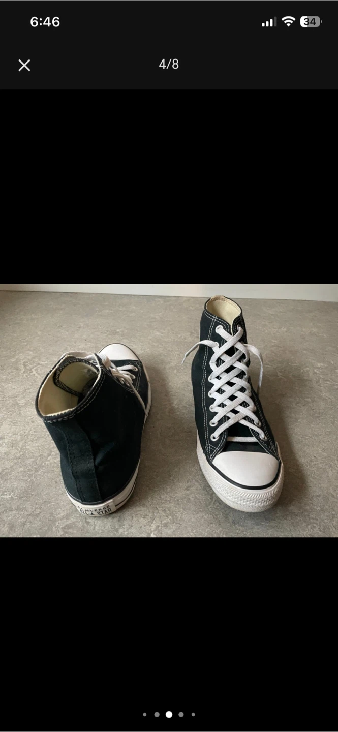 CONVERSE High Top Black - Men’s 9/Women 11 - photo 4
