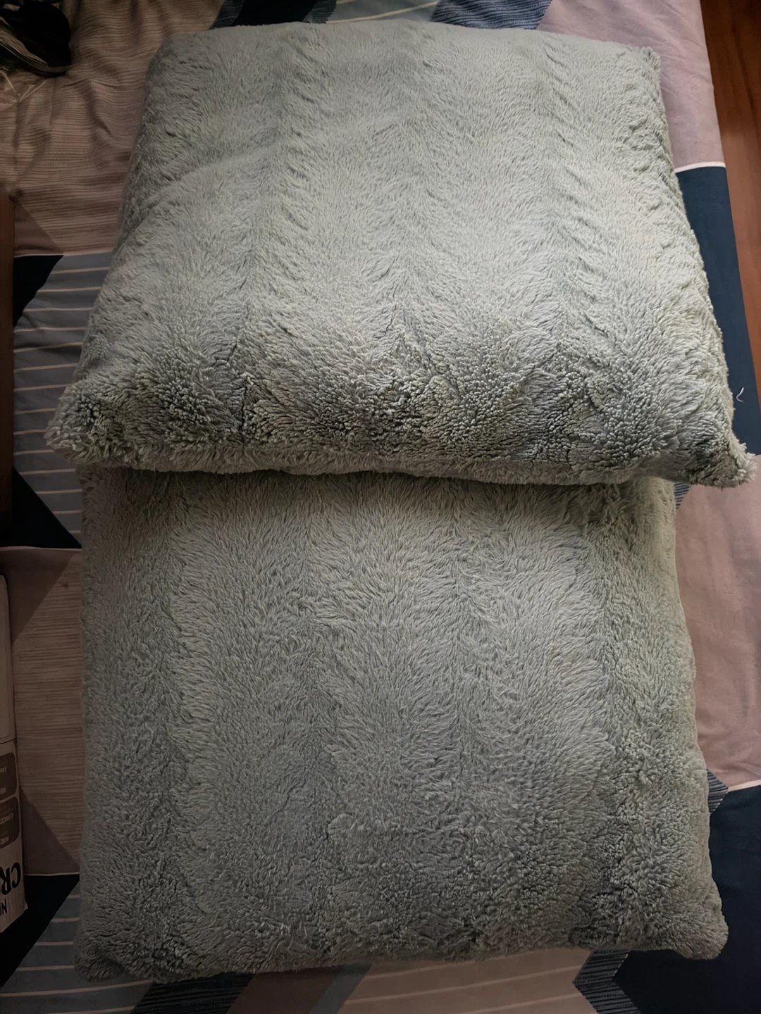 Fluffy plush cushions