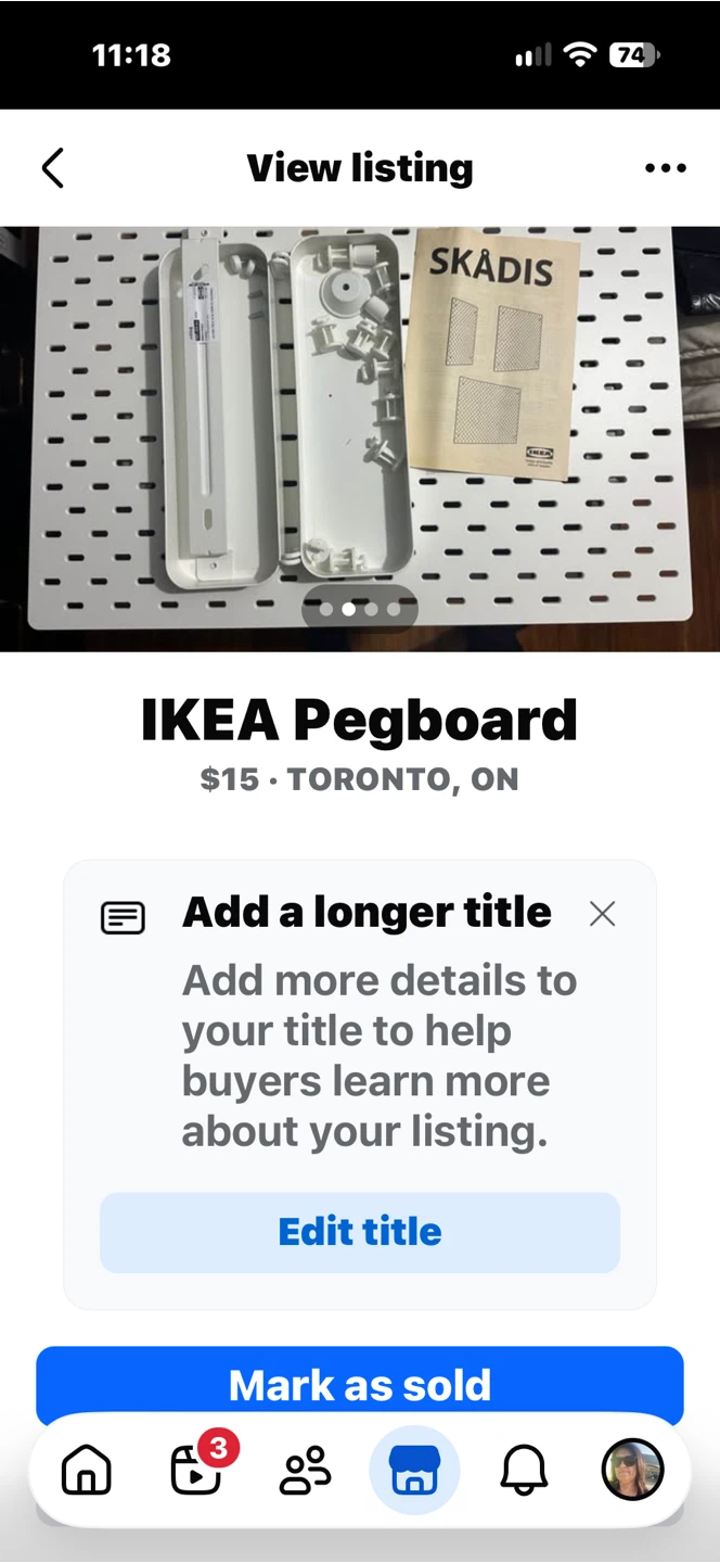 IKEA SKÅDIS Pegboard