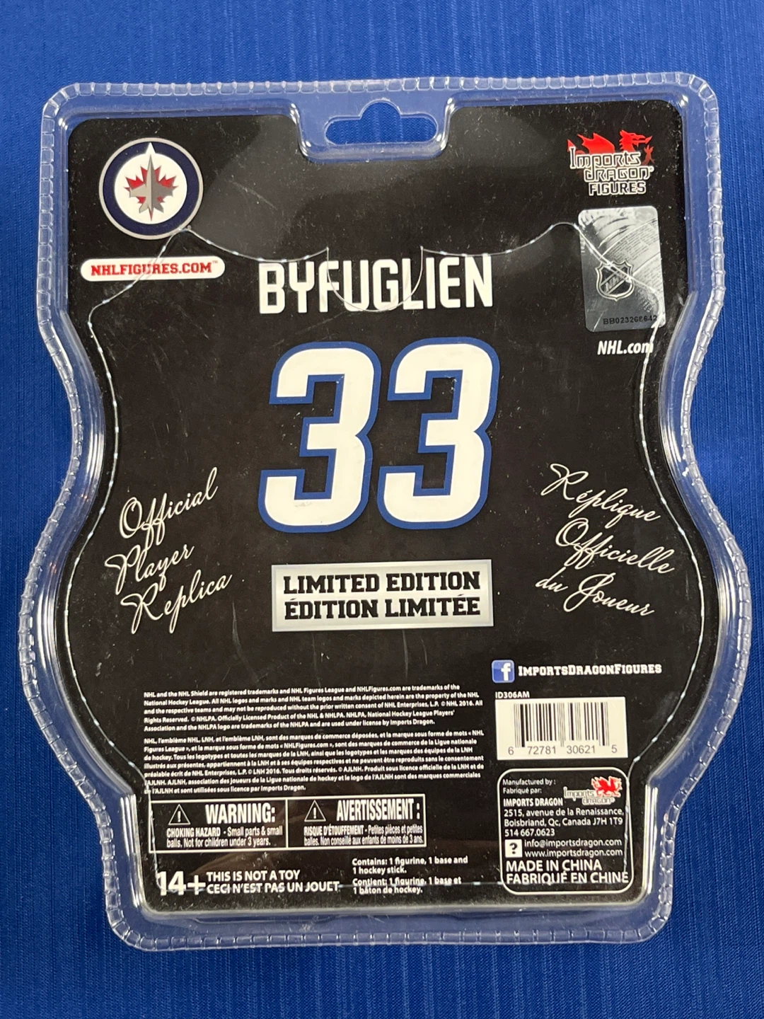 🏒 NEW Winnipeg Jets Byfuglien Limited Edition Figure - photo 4
