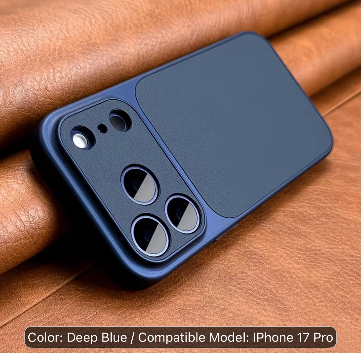Deep Blue Phone Case for iPhone 17 Pro