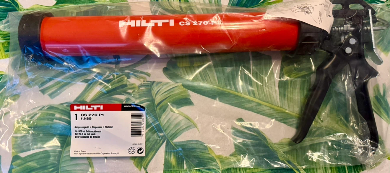 Hilti CS 270 P1 Manual Dispenser 600ml (20.2 oz) – Brand New