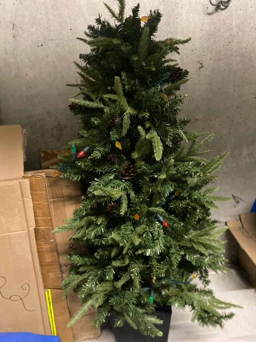 Artificial Christmas Tree with Lights