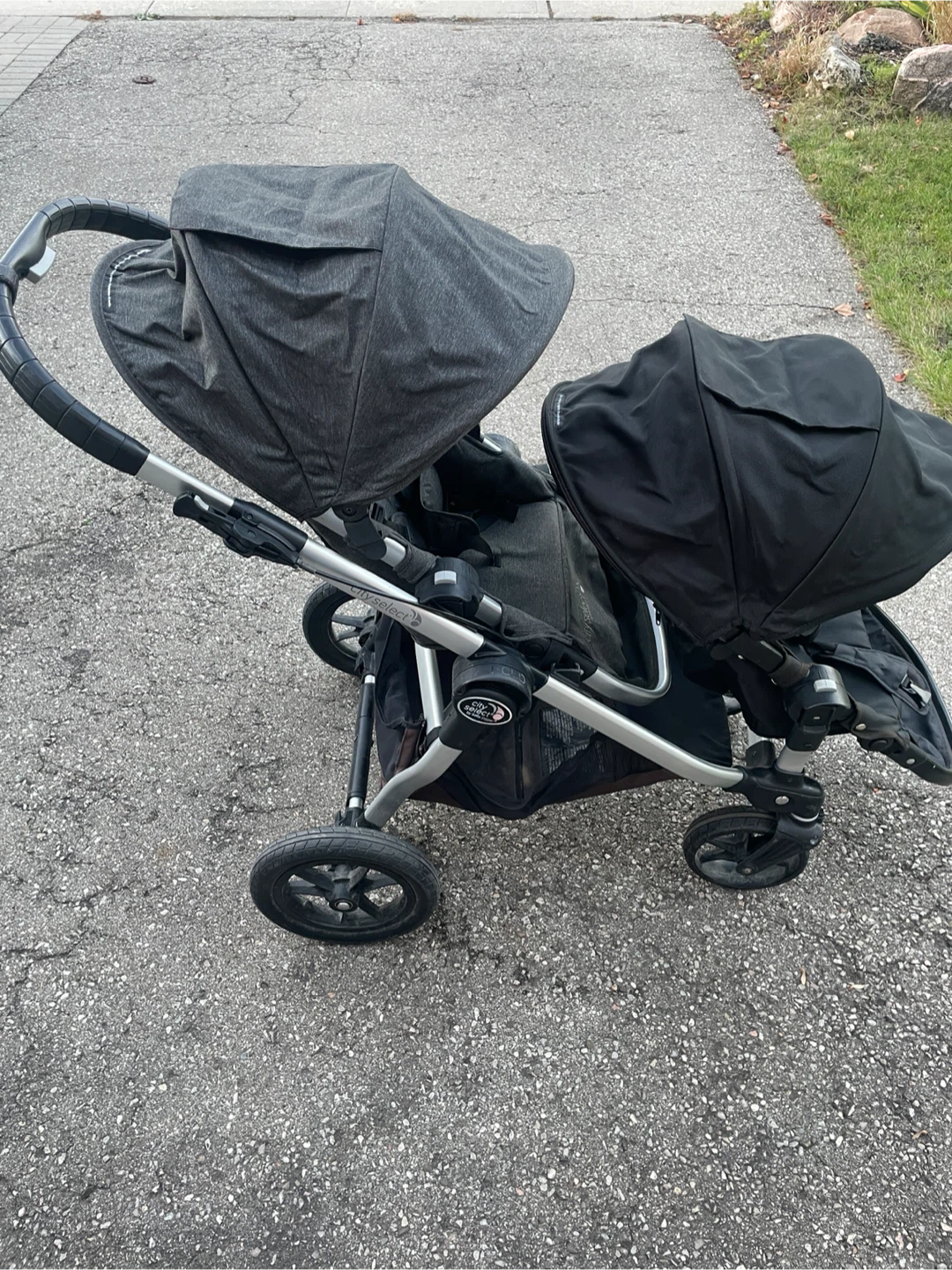 Baby Jogger City Select Double Stroller - 2 Seats and 2 Trays