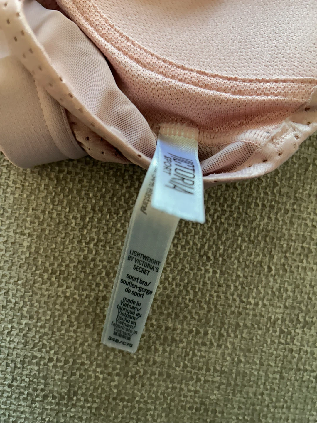 Victoria’s Secret padded sports bra, pink size 34B-C - photo 5