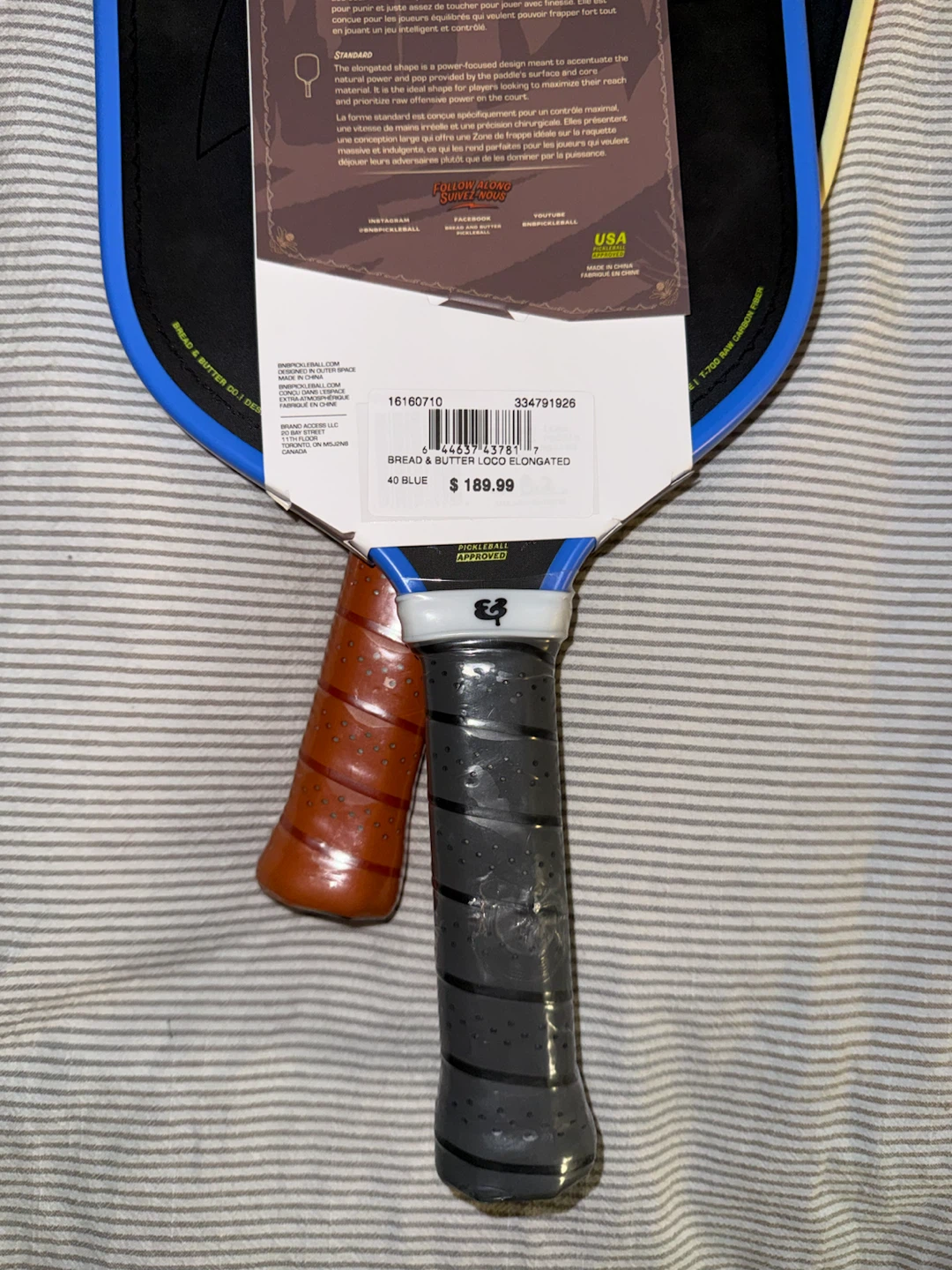 Bread & Butter Loco Elongated Pickleball Paddle Set - photo 2