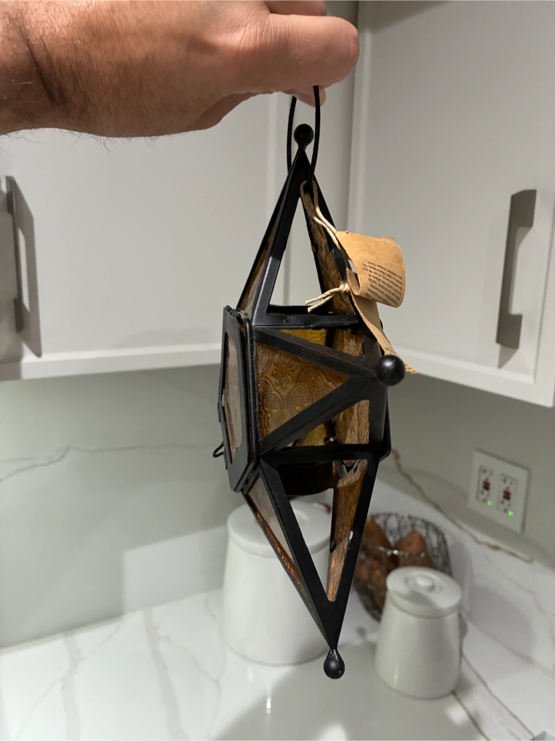 Pier 1 Imports Star-Shaped Hanging Tealight Lantern - photo 2
