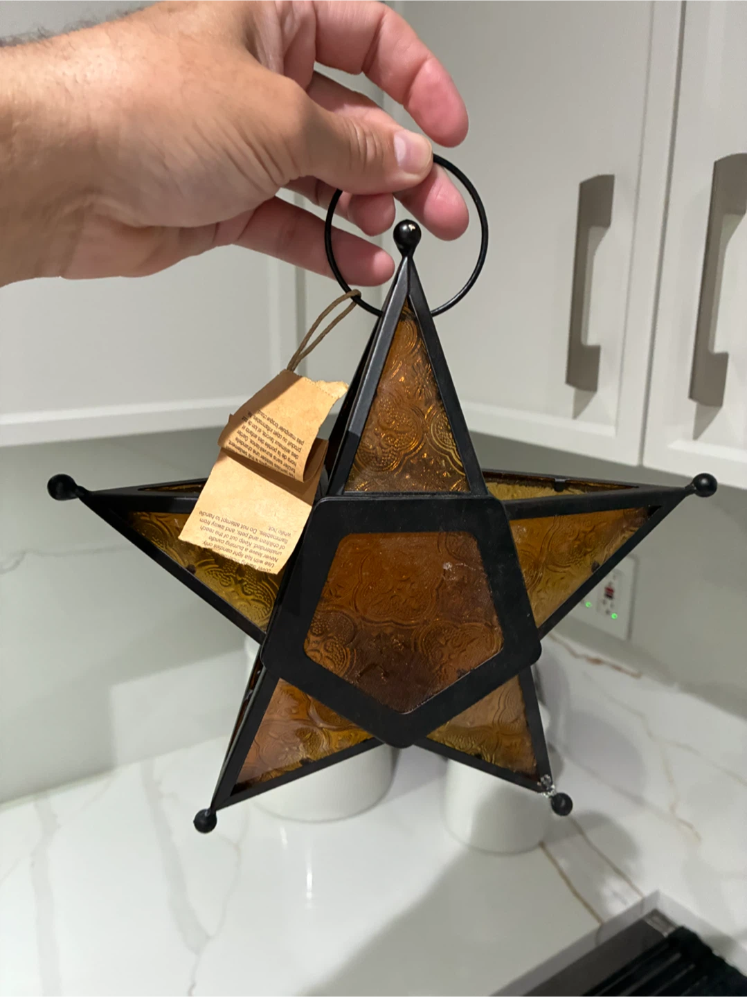 Pier 1 Imports Star-Shaped Hanging Tealight Lantern - photo 3