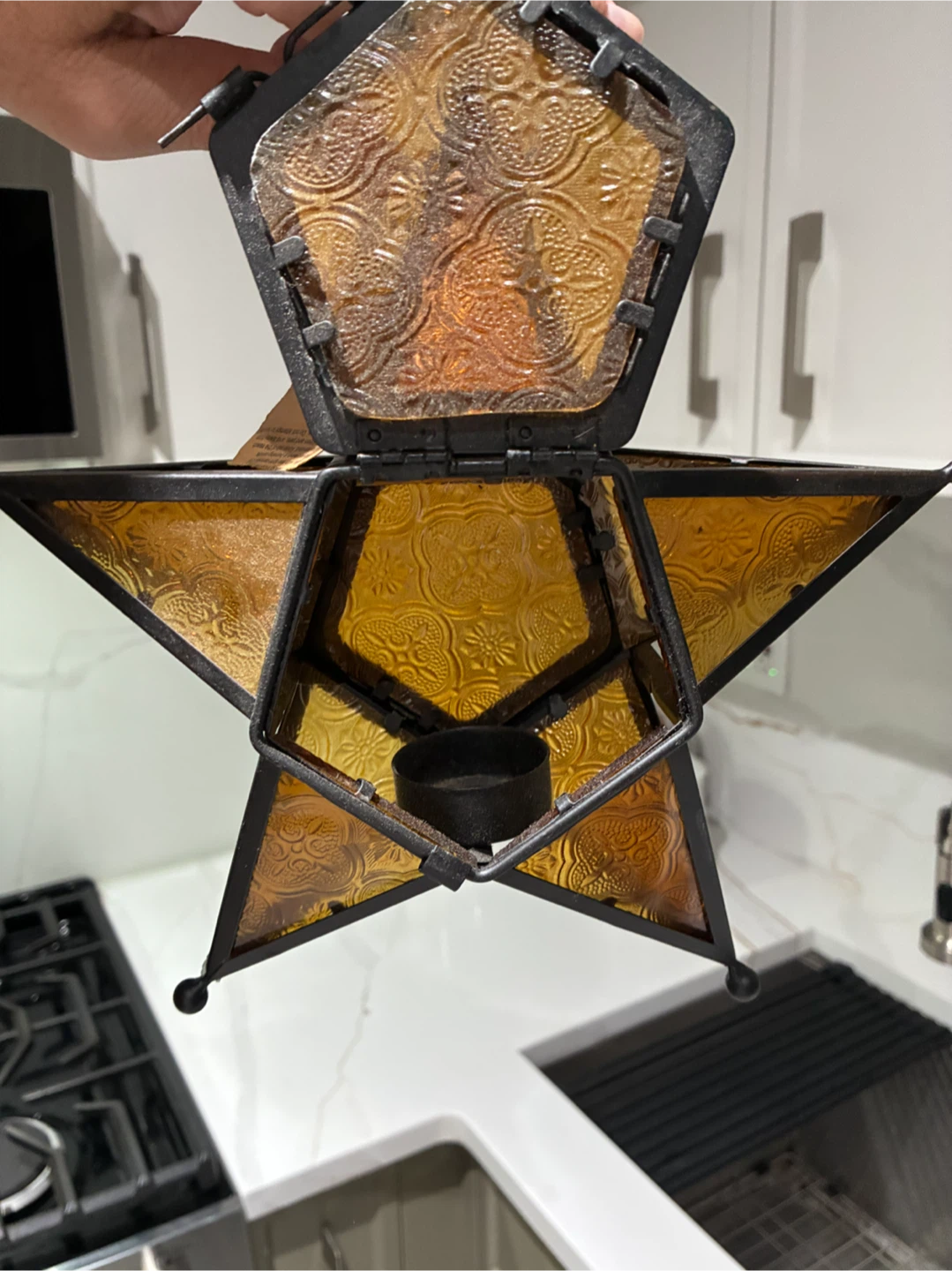 Pier 1 Imports Star-Shaped Hanging Tealight Lantern - photo 5