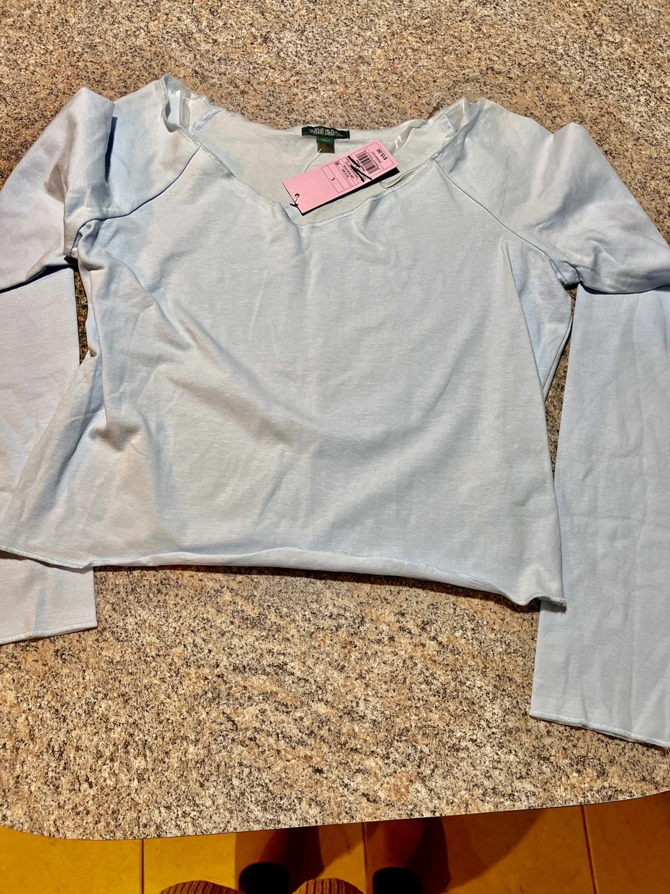 Wild Fable Light Blue Long Sleeve Top