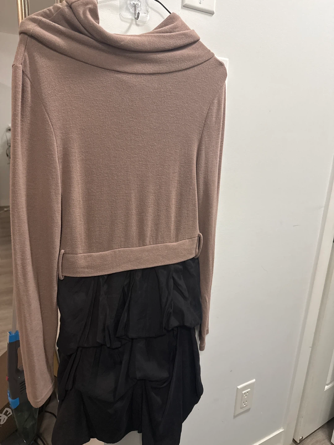 Two-Tone Cowl Neck Dress - photo 2