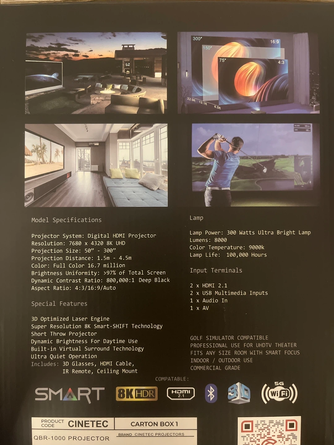 QBR-1000 8K Projector - photo 2