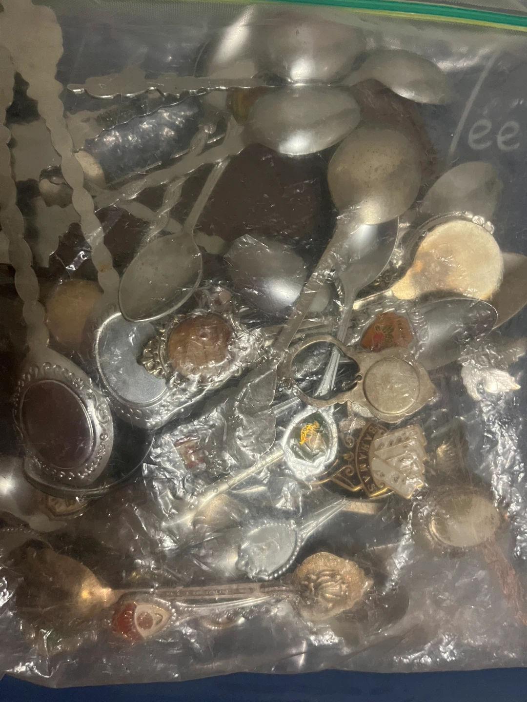 Collection of Vintage Souvenir Spoons