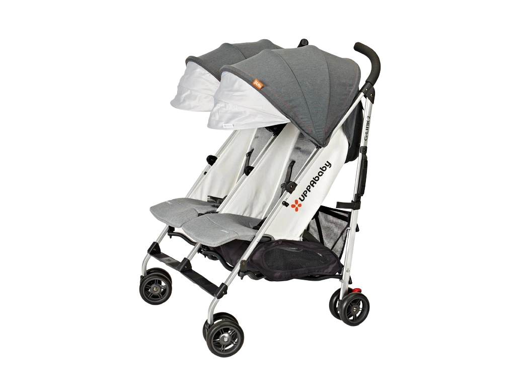UPPAbaby G-LINK 2 Double Umbrella Stroller (Heather Grey)