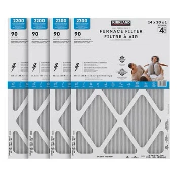 NEW Sealed Kirkland 16x25x1 Furnace Filters 2200 MPR (Pack of 4)