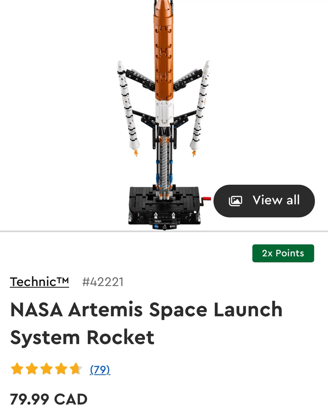 Lego Technic NASA Artemis Space Launch System Rocket 42221 - photo 5